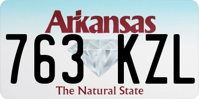 AR license plate 763KZL