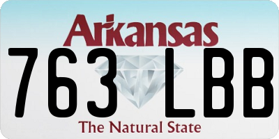 AR license plate 763LBB
