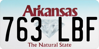 AR license plate 763LBF