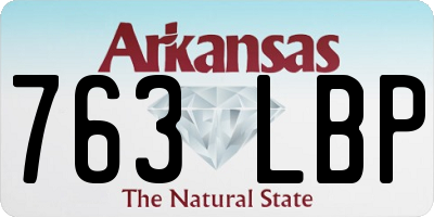 AR license plate 763LBP