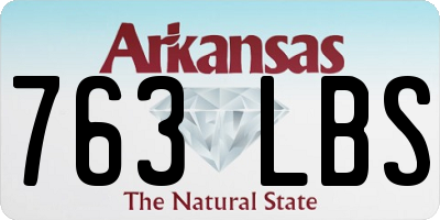 AR license plate 763LBS