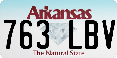 AR license plate 763LBV