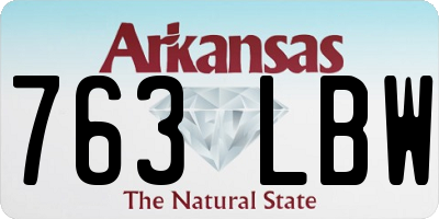 AR license plate 763LBW