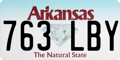 AR license plate 763LBY