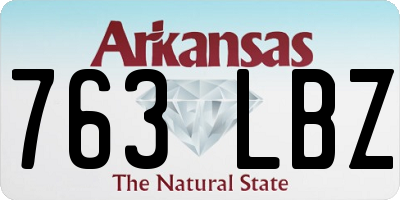 AR license plate 763LBZ