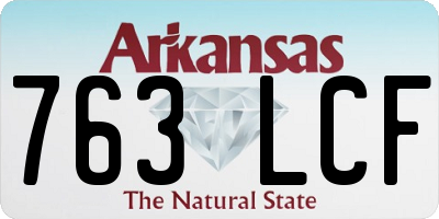 AR license plate 763LCF