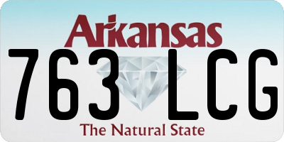 AR license plate 763LCG