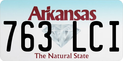 AR license plate 763LCI