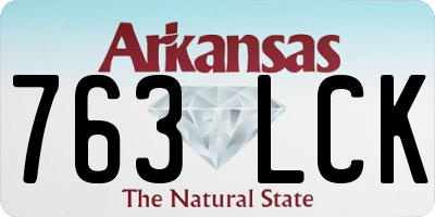 AR license plate 763LCK