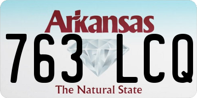 AR license plate 763LCQ
