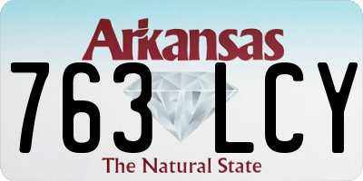 AR license plate 763LCY
