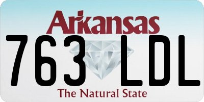 AR license plate 763LDL
