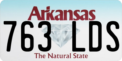 AR license plate 763LDS