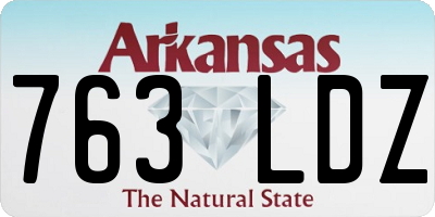 AR license plate 763LDZ
