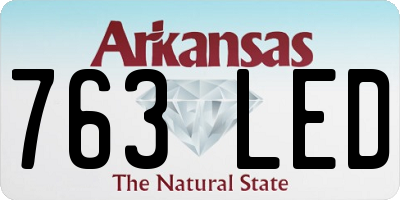 AR license plate 763LED