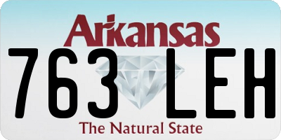 AR license plate 763LEH