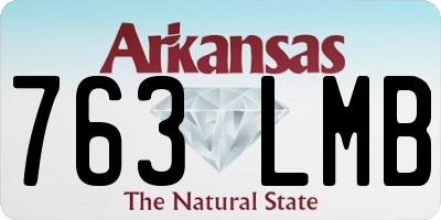 AR license plate 763LMB