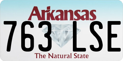 AR license plate 763LSE