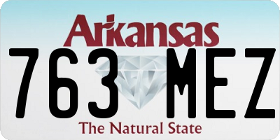 AR license plate 763MEZ
