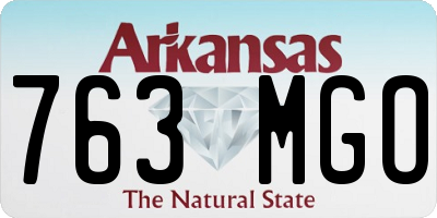 AR license plate 763MGO