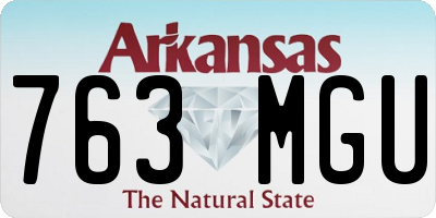AR license plate 763MGU