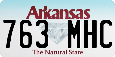 AR license plate 763MHC