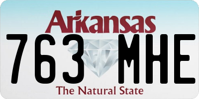 AR license plate 763MHE