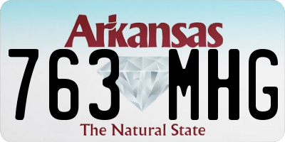 AR license plate 763MHG