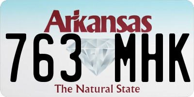 AR license plate 763MHK