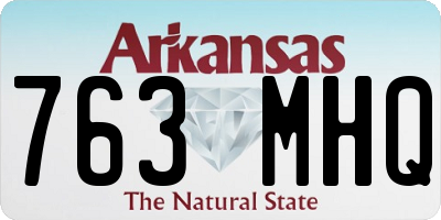 AR license plate 763MHQ