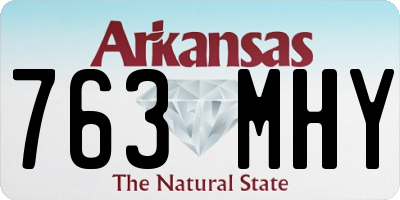 AR license plate 763MHY