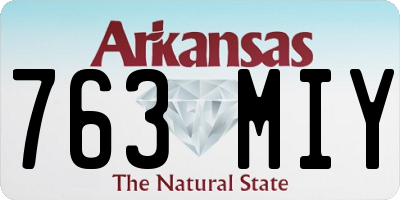 AR license plate 763MIY