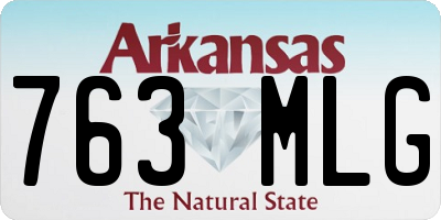AR license plate 763MLG