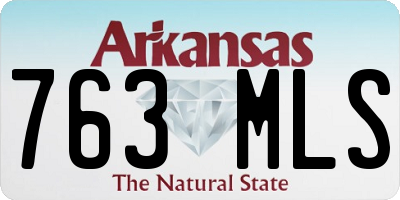 AR license plate 763MLS