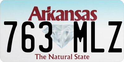 AR license plate 763MLZ