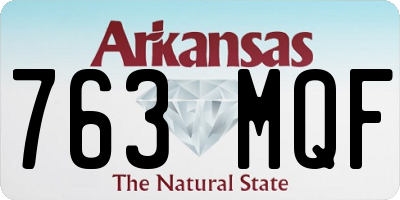 AR license plate 763MQF