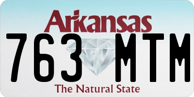 AR license plate 763MTM