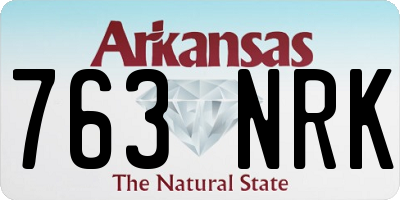 AR license plate 763NRK