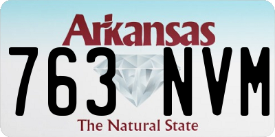 AR license plate 763NVM