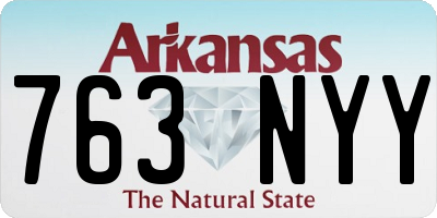 AR license plate 763NYY