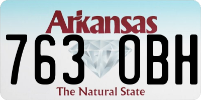 AR license plate 763OBH