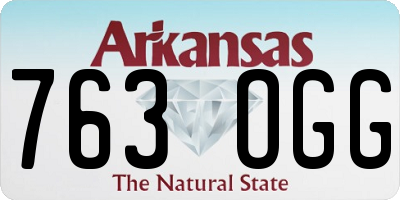 AR license plate 763OGG