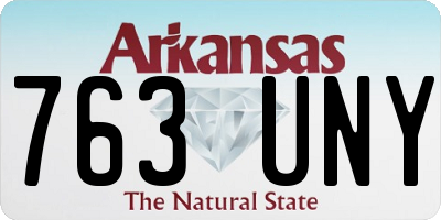 AR license plate 763UNY