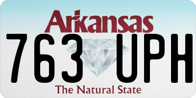AR license plate 763UPH