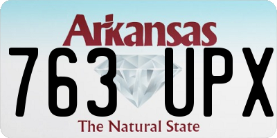 AR license plate 763UPX