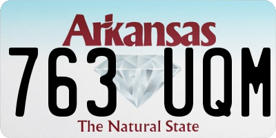 AR license plate 763UQM