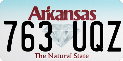 AR license plate 763UQZ