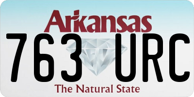 AR license plate 763URC