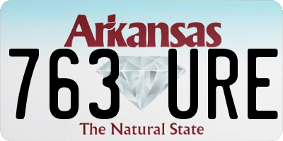 AR license plate 763URE