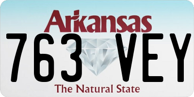 AR license plate 763VEY